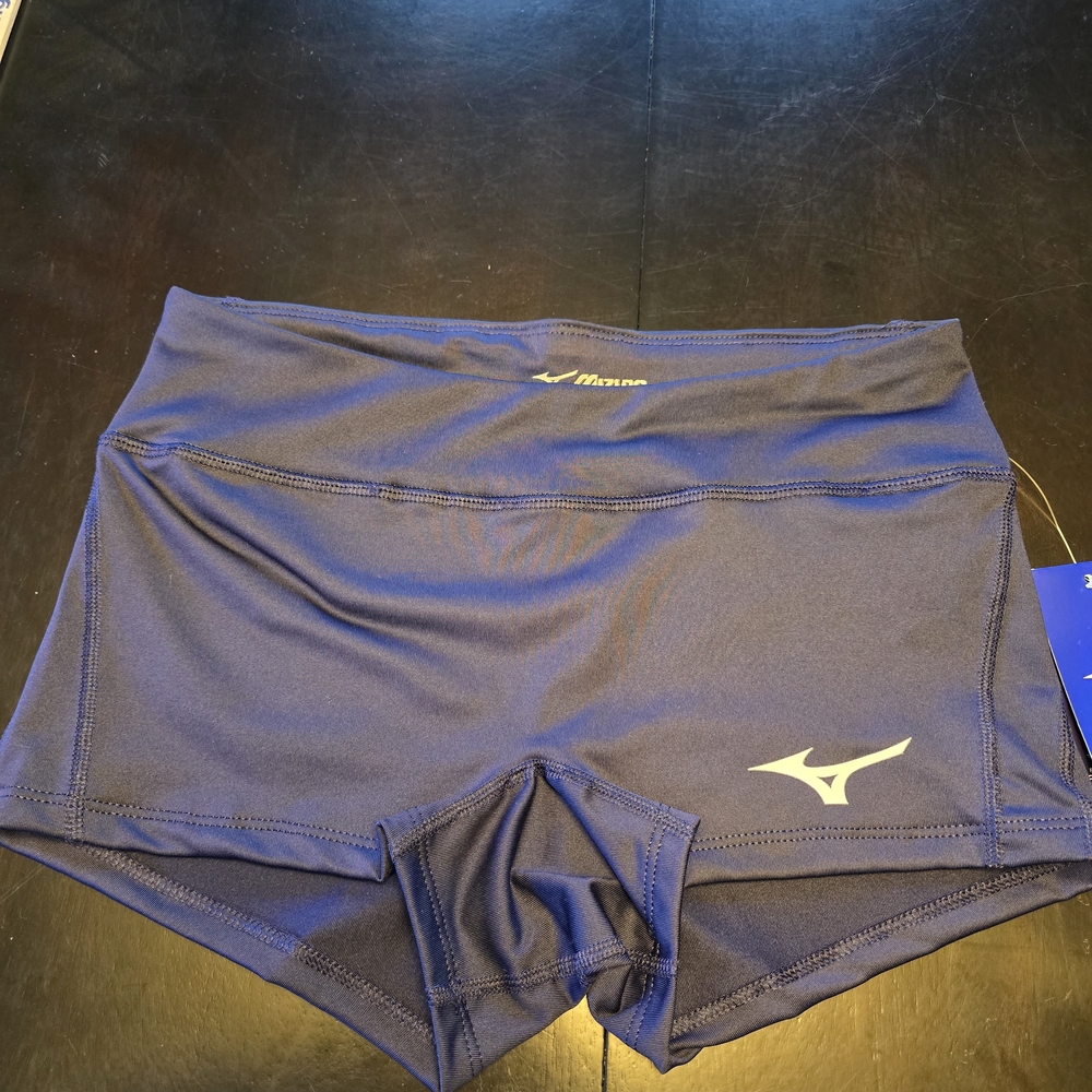 Mizuno Apex 2.5 Inch Performance Volleyball DryLite Shorts Navy Women's M